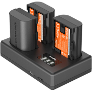 SmallRig 6017 - zestaw ładowarki z trzema akumulatorami Canon LP-E6NH